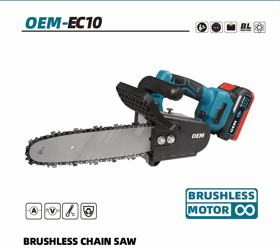 EC10 10-12-Inch electric chainsaw with battery
