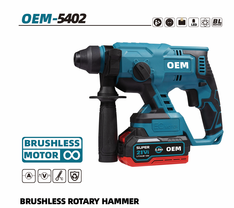 OEM-5402 3-Function Cordless Rotary Hammer