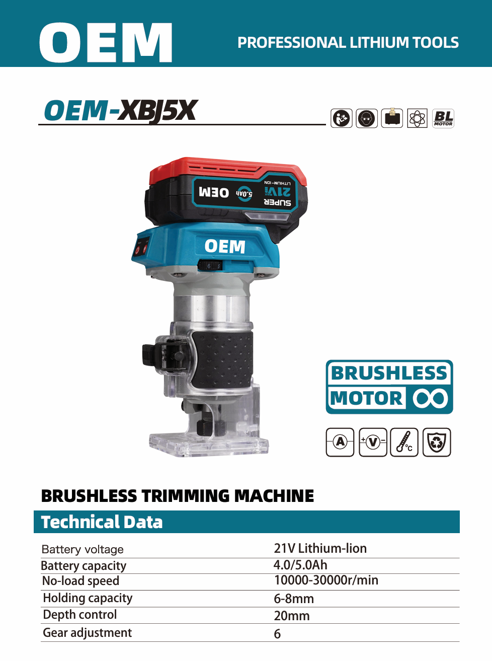OEM-XBJ5X Cordless Router