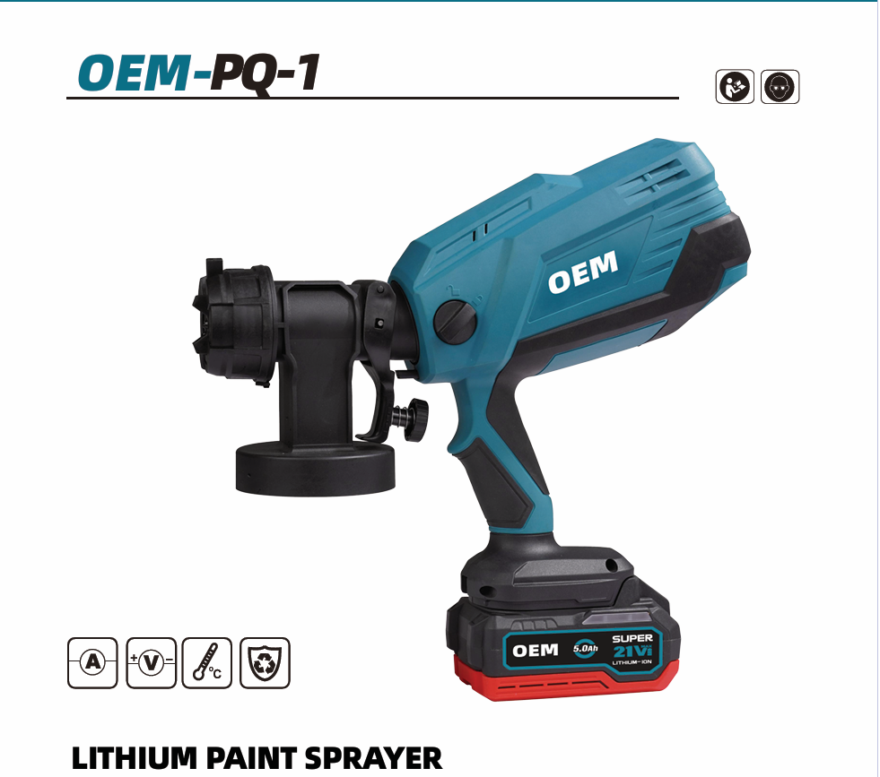 OEM-PQ-1 Cordless Paint Sprayer